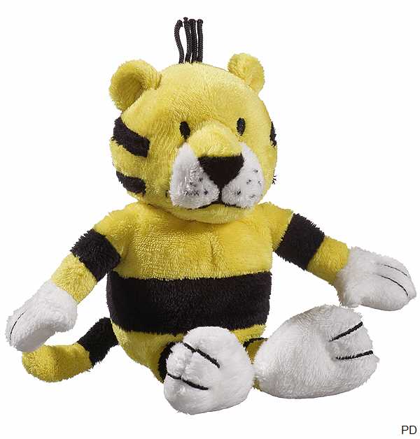 Janosch Tigerente auf Rädern Plüschfigur Kuscheltier Puppe Stofftier Teddy 30cm 