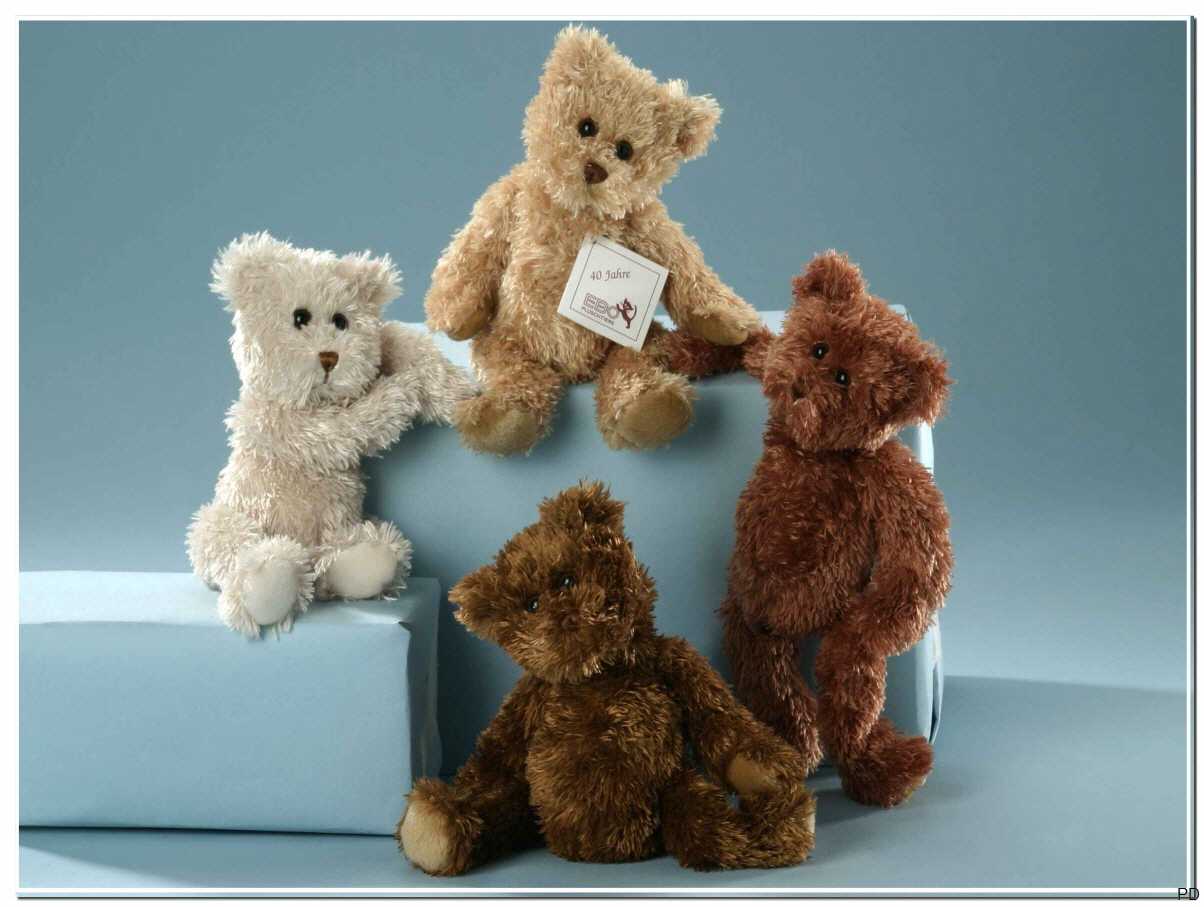 Teddybären, in 4 Farben